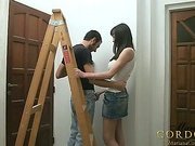 Getting some of the painters Cock