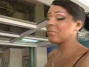 Muscle white boy fucks gorgeous busty shemale babe