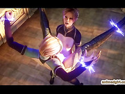 3D anime shemale hard fucking and tittty cumming