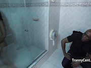 Cute tranny behind the scenes