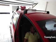 Big booty shemale behind the scenes