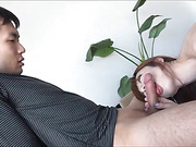 Cute Japanese tgirl fucks her boyfriend