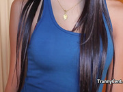 Asian shemale killing big cock