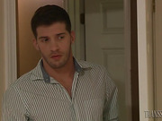 Babysitter Aspen Brooks gets down in the sheets with handsome guy