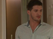 Babysitter Aspen Brooks gets down in the sheets with handsome guy