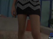 Stunning blonde TS Gianna Rivera gets barebacked