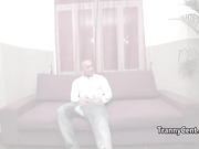 Ebony shemale fucks big cock