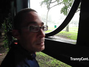 Monster cock in sexy shemale ass