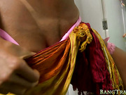 Big tits shemale Anita Evelyn handles Yago's cock in her ass