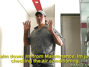 Curvy tranny Juuh Osmark got fucked by the maintenance guy