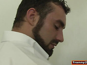 Gorgeous TS Jenna Tales sucking and fucking on the gloryhole