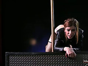 Mature shemale slut Jasmine strokes and toys