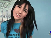 Gorgeous tranny Bailey Jay shows off her hung cock