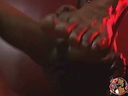 Chocolate tgirl Natalia masturbating