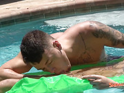 Sexy pool day with beautiful Pink Von Dee