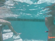 Sexy pool day with beautiful Pink Von Dee