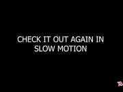 Chunky TS with big tits Alana Lopez strokes her cock