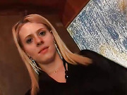 Interracial fuck with blonde shemale and black dude