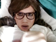 Shemale self facial cumshot compilation