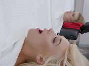 Shemale group sex in the massage studio