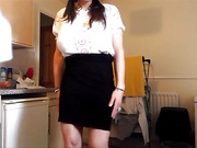 Huge boobs amateur shemale squirts her hot cum