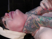 Shemale nun Natalie Mars gets her throat and ass roughly plowed