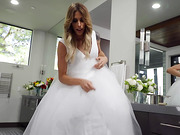 Shemale bride Casey Kisses fucks the hot blonde bridesmaid