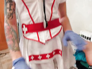 Pervy shemale nurse Lena Kelly fucking with her patient