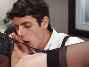 Smoking hot tbabe Domino Presley drills his ass really hard