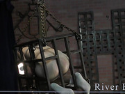 Submissive tgirl River Enza fucked by a strap-on girl