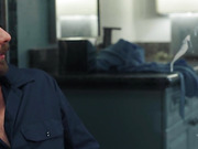 TS bombshell Aubrey Kate seduces the plumber in the bathroom