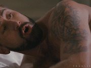 Blonde bombshell Aubrey Kate fucks horny stud