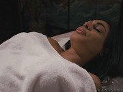 TS Eva Maxim gets a massage and a good anal dicking