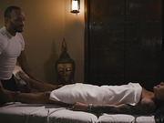 TS Eva Maxim gets a massage and a good anal dicking