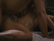 TS Eva Maxim gets a massage and a good anal dicking