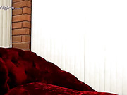 Beautiful Domino poses and plays