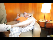 Asian shemale Ben gets fucked by the huge-cocked Ramon