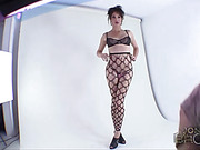 Seductive Jonelle Brooks in pantyhose