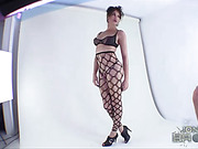 Seductive Jonelle Brooks in pantyhose