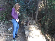 Big cock tranny Jhoany Wilker fucks a stranger in the park