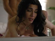 Cute tgirl Ariel Demure enjoys bareback anal banging