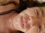 Sissy slave turn himself into an human toilet