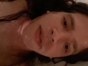 Sissy slave turn himself into an human toilet