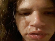 Sissy slave turn himself into an human toilet