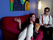 Sexy young tgirl Jill Pill getting pounded by her inked boyfriend