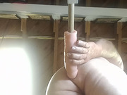 Training my hubby asshole to take a big cock.