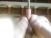 Training my hubby asshole to take a big cock.