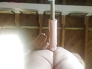 Training my hubby asshole to take a big cock.
