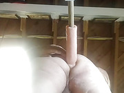 Training my hubby asshole to take a big cock.