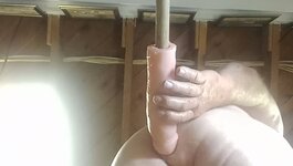 Training my hubby asshole to take a big cock.